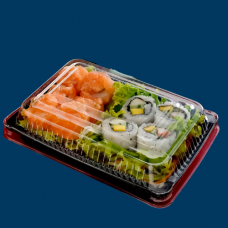 Embalagem Para Sushi Retangular Galvanotek 100 UN